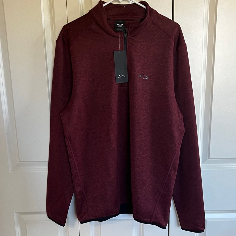 Oakley Burgundy Quarter-Zip Pullover